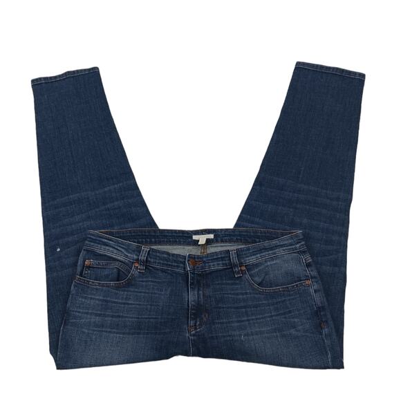J1033 GUC $178 Eileen Fisher 98% Organic Cotton Jeans sz 12